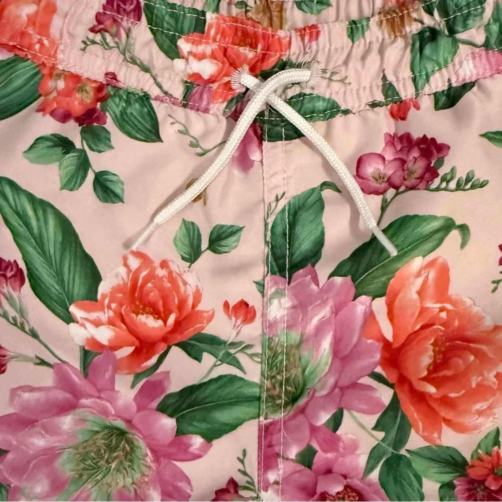 Janie and Jack Floral Pink Swimsuit 3T - Picture 2 of 5
